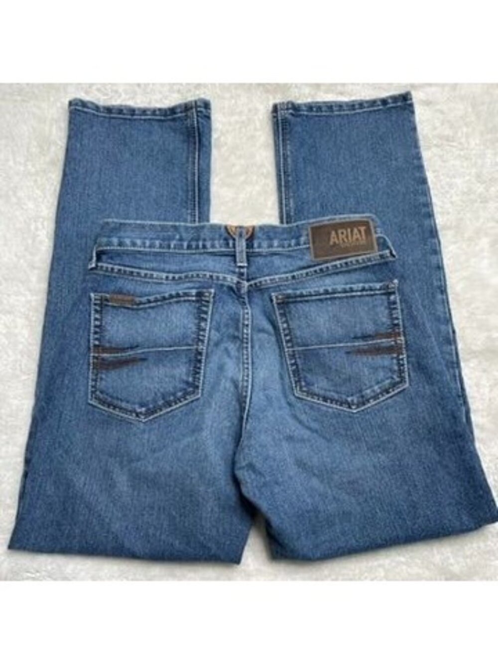 Ariat M1 Vintage Straight Leg Denim Jeans Men Size 29 Medium Wash